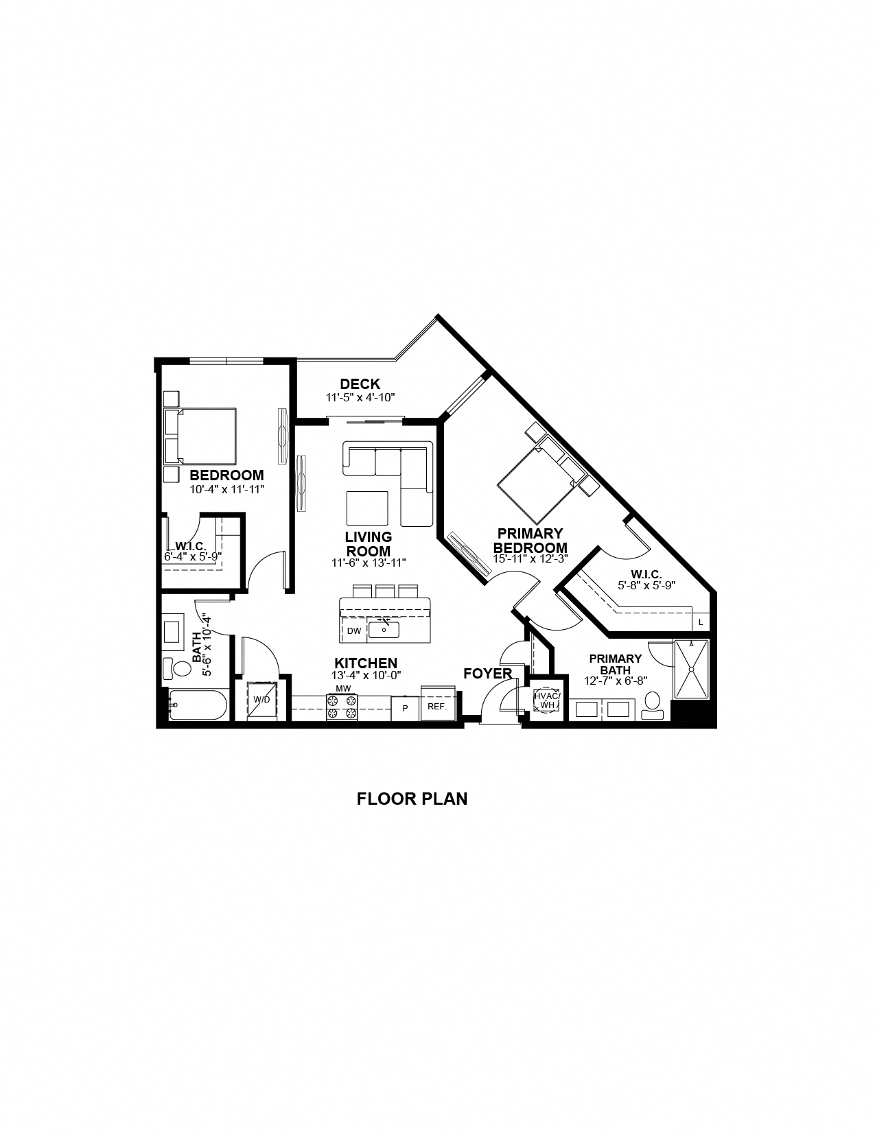 B3 Floor Plan at The Prescott Luxury Apartments in Austin, TX